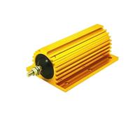 1pc Gold Tone Resistance 5% Aluminum Shell Wire Wound Resistor 10W 25W 30W 50W 75W 100W 150W 200W 300W 500W 1KW(12R,200W)