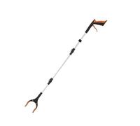 1pc Grabber Reacher Tool Garbage Clip Picker Picking Extended Aluminum Alloy Pliers Sanitary Pickup Cleaning Supplies for Garden(Orange 43.31inch)