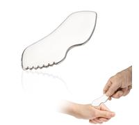 1PC Guasha Tool Face Durable Smooth and Comfortable Rounded and Smooth Stainless Steel Gua Sha Tool Self Cooling Finely Polished Metal Gua Sha for Blood Circulation and Lymphatic Drainage