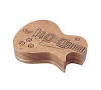 1Pc Guitar Pick Holder Wooden Plectrum Guitar For Case Mediator Storage Box Bass Pack