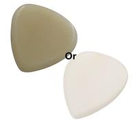 1Pc Guitar Picks 30x33mm Solid Color Ox Bone Guitar Picks Plectrums For Bass Electric Acoustic Guitars Natural Electric Ox Bone Finger Pick Plectrums