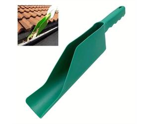 1pc, Gutter Getter Scoop Cleaning Roof Tool Flex Fit Dirt Debris Remove Multi Use Eaves Garden Leaf Gutter Spoon Shovel Supplies green