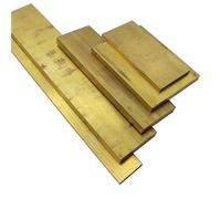 1pc H59 Brass Flat Bar (Solid Plate Strip) - 1mm-5mm Size Tolerance(Length 100mm 1pc,3x35mm)