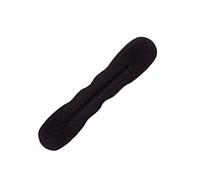 1PC Hair Bun Maker, Magic Twist Sponge Clip Foam Donut Hair Band Sponge Hair Styling Donut Bun Maker Ring Sharper Tool Short Type Black