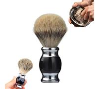 1Pc Hair Shaving Brush, Fine Resin Handle with Stainless Steel Base, Premium Wet Shave Tool for Men, Ideal Gift for Father, Brother, Boyfriend or Husband