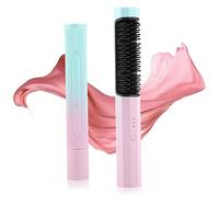 1PC Hair Straightener Brush Portable Cordless Hair Straightener Comb 3 Temp Settings 40 Mins Working Time Auto-Off & Anti-Scald Hair Straightening Comb for Women