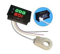1pc Hall Voltmeter Ammeter Dual Display for DC 0 300V 50A, 100A, 200A, 400A Easy to Read and Convenient Wiring Connections (200A)