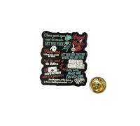 1pc Halloween Horror Pins, Broadway Music Zinc Alloy Pin for Women, Men