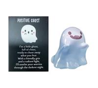 1Pc Halloween Mini Resin Ghosts Luminous Mini Ghosts Miniatures Cute Ghost Resin Figurines Statue Glow in The Dark Miniature Ghost Figurines Miniature Landscape Outdoor Dollhouse Decoration