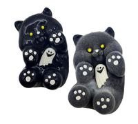 1pc Halloween Toys Animal Toy Sticky Stress Toys For Halloween Goodie Bag Stuffers Party The Material Texture Is Random Stress For Adults Stress Toy Sensory Toys Stress Toy Party (Black3, One Size)