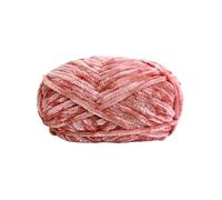 1Pc Hand-Knitted 1 Strand Thick Yarn Suitable for DIY Knitting Decorative Pendant Doll Blanket Bag Sweater Scarf Polyester Wool 100g for Crochet & Knitting(10 Bean Paste)