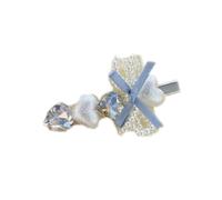 1Pc Heart-Shaped Bow Hair Clip, Cute Side Clip, Bang Clip, Hair Accessory for Taming Flyaways, Everyday Versatile Hair Accessory for Women,A