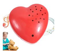 1Pc Heart Shaped Recordable Button - 5.5x5.5x4cm Voice Recorder Module for Stuffed Animals & Plush Toys, for home with Easy Playback Feature