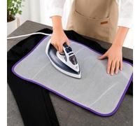 1pc Heat Resistant Ironing Mat, Portable Fabric Pressing Pad with Even Heat Distribution, Washable Ironing Protector for Clothes, Prevents Snagging from Zippers & Buttons