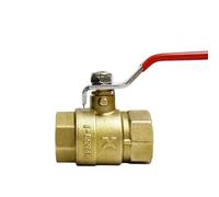 1pc Heavy Duty Brass Ball Valve National Standard Double Inner Thread Buckle Copper Ball Valve Full bore Large Flow Manual(DN20)