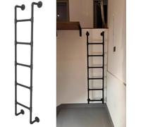 1pc Heavy Duty Emergency Egress Ladder for Bunk Beds - 330LBS Load Capacity, Ideal for Kids, Teens & Adults(Black,120cm)