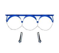 1pc Heavy Duty Oxygen Cylinder Holder Rack - Wall Mount Storage - Steel Bracket for Nitrogen, Acetylene, Propane, and More(3 Bottles - 95cm)