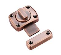1pc Heavy Duty Security Door Latch Lock - Durable Barrel Bolt for Wooden Doors, Cabinets & More(Red Patina)