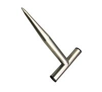 1Pc Heavy Duty Stainless Steel Garden Hole Maker Tool Garden Dibber Perfect for Planting and Camping Ground Stakes Stainless Steel T Shaped Soil Drill