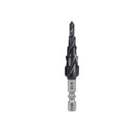 1pc Hex Shank HSS Co M35 Cobalt TiAIN Spiral Groove 3 Flutes Step Drill Bits For Stainless Steel Iron Hole Opener Saw(5 Step 4-12mm)