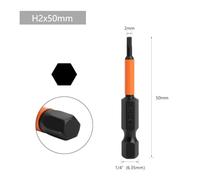 1pc Hexagon Screwdriver Bit Quick Change Driver 1Pc Hexagon Suitable for Home The Parts Adopt Strong Permanent Magnet which can fix The Screws Firmly (H2)