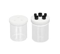 1pc High Borosilicate Glass Hermetic Electrolytic Cell Kit with PTFE Lid - 10ml to 500ml Volume for Laboratory Use(Hermetic+Thickened 200 mL)