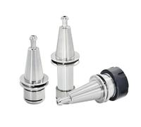 1pc High Precision ISO20 ISO25 Pull Nail Integrated Type Tool Holder ER11 ER16 ER20 CNC Machine Engraver Spindle Collet Chuck Tools(ISO20-SK10-040L)