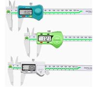 1pc High-precision stainless steel caliper IP54 stainless steel electronic vernier caliper 150mm step depth measurement too(Gold)