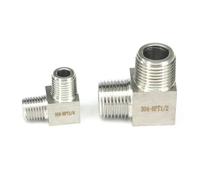 1PC High Pressure 200 Bar 1/2" NPT Male 304 Stainless Steel Elbow Pipe Fitting Water Gas Oil PKNVKZIDK