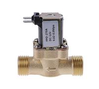 1pc High-Pressure Brass Electric Solenoid Valve G1/2 - DC 12V / AC 220V for Solar Water Heater(DC12V)