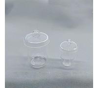 1pc High-Purity Quartz Crucible - Thermostable Up to 1200℃ - Smooth Inner Surface for Optimal Light Transmittance(With Lid 20ml)