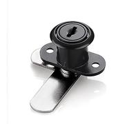 1Pc High Security Cabinet Cam Lock Set - Cylinder Locks for Mailbox, File Drawer, Dresser, RV Compartment, Tool Box(Black)