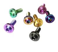 1pc High-Strength Titanium Hex Socket Head Screws - M4 M5 M6 (10mm -40mm) Brake Lever Durable Bike Parts Fasteners(Black,M5X40)