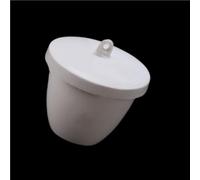 1pc High-Temperature Ceramic Crucible 200ml/300ml with Cover Lid for Metal Refining and Laboratory Use(300ml)