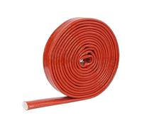 1pc High-Temperature Fiberglass Silicone Sleeving, 4mm-35mm ID, Fire Retardant for Wiring and Cable Protection(Red,4mm)