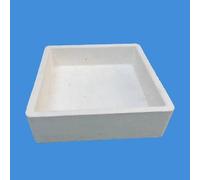 1pc High Temperature Resistant Mullite Corundum Crucible for Lithium Battery Powder Baking -Alumina Composite Saggar(170 x 170 x 50 mm)