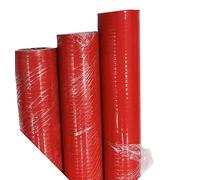 1pc High-Temperature Silicone Hose for Turbo & Intercooler - 800mm (31.5") Length, 5mm Thick, 4-Ply Reinforced, Red(40mm)