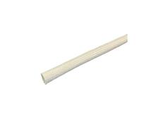 1pc High Temperature White Fiberglass Sleeve - 1-25MM Braided Soft Fiber Tube - for Automotive and Marine use(8MMx20M)