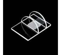 1pc High Transmittance Sealable XRD Sample Holder - Customizable 50x35mm with 90% Light Transmission(10x10mm)