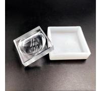 1pc High Transparency Embryo Dish - Thin Bottom Lab Observation Dish for Embryo Counting(A: 40x40x10mm)
