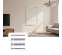 1pc Hinge Type Louvered Access Panel - White HVAC Access Door for Plumbing and Wiring Concealment(25x25in)