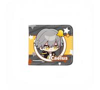 1pc Honkai: Star Rail Peripheral Wallet Game Peripheral Leather Print Short PU Wallet Q Version (Caelus)