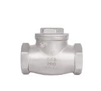 1pc Horizontal Check Valve H14W-16P Swing Check Valve 201/304 Stainless Steel DN15 DN20 DN25 DN32 DN40 DN50 DN65 DN80(DN65,201)