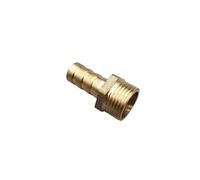 1PC Hose Barb Tail 6/8/10/12/14/16/19/25MM Brass Pipe Fitting 1/8" 1/4" 3/8" 1/2" 1" BSP Male Connector Joint Copper Coupler Adapter(19mm Barb,1")