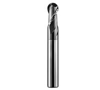 1pc HRC55 Ball Nose End Mill 2 Flute R0.5-R10 1-20mm Alloy Carbide Milling Cutter Altin Coating CNC Maching Tungsten Steel Tools(R1.5x6xD3x75)