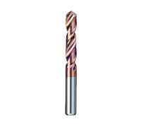 1pc HRC55 Carbide Alloy 3D Drill Tungsten Steel Super Hard Stainless Twist Bit Straight Handle Solid Interval Bronze For CNC Lathe Machine(3.0mm)