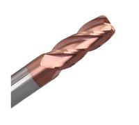 1pc HRC60 4-Flute End Mill Tungsten Steel Carbide Nano Coating Round Nose Milling Cutter CNC Machining Center Endmills Tools(6R0.5x45xD6x150L)