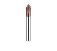 1PC HRC60 Degree Tungsten Steel Chamfering Knife Solid Carbide Chamfering End Mill 90° 2 Blade CNC Machining Center 2 Flute(2F-6MM X90 DegX 50L)