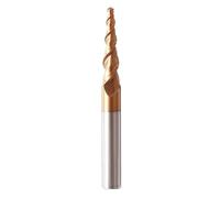 1pc HRC60 Taper Ball Nose End Mill 4mm 6mm 8mm Carbide Milling Cutter Tungsten Steel Solid Woodworking Engraving Router(R0.5x15xD4x50L)