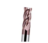 1pc HRC62 Corner Radius End Mill CNC R Bull Nose Milling Cutter Metal Router Tungsten Carbide Steel Tool R0.5 R1 4Flutes(12R0.5x35x12x75)